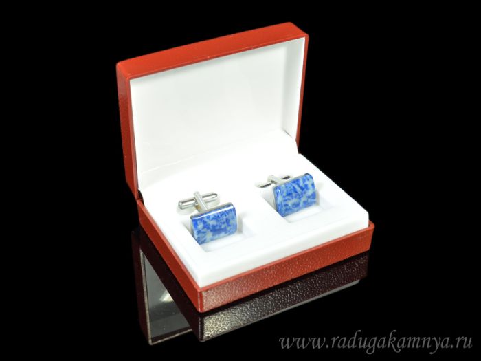 Lapis lazuli cufflinks, 18*12mm