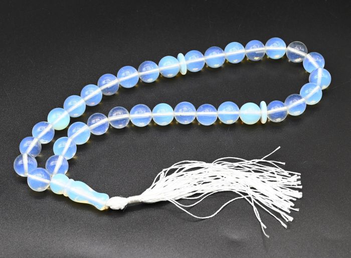 Rosary made of moonstone ball 12mm, 40cm