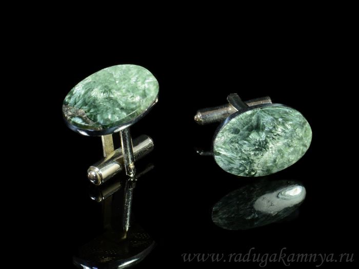 Serafinite cufflinks, 20*12mm.