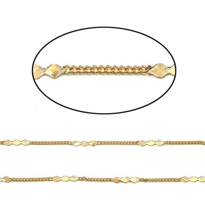 Pendant chain metal color gold, 43cm