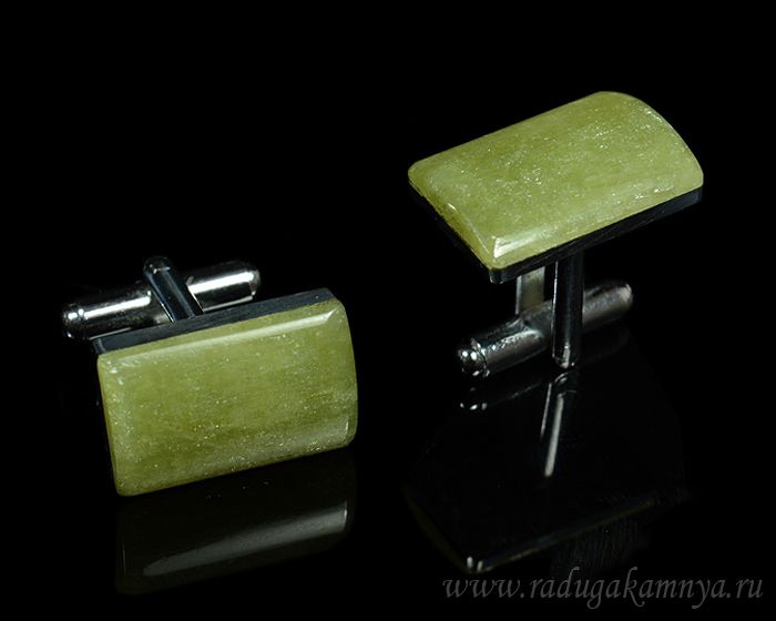 Cufflinks made of apatite 20*14mm