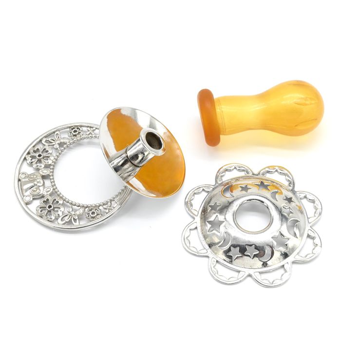 C925 gift pacifier with rhodium coating, 17g