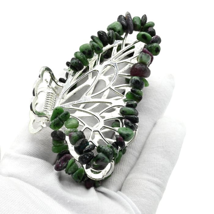 Butterfly crab hairpin with zoisite 8*5*3,5 See