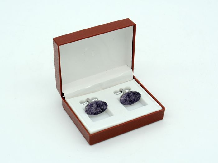 Fluorite cufflinks, 21*13mm