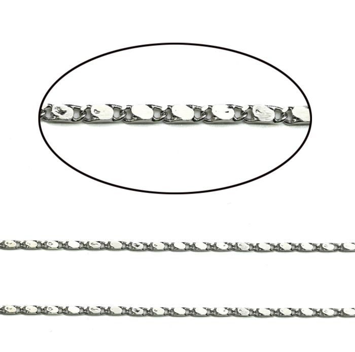 Pendant chain metal color silver, 41cm