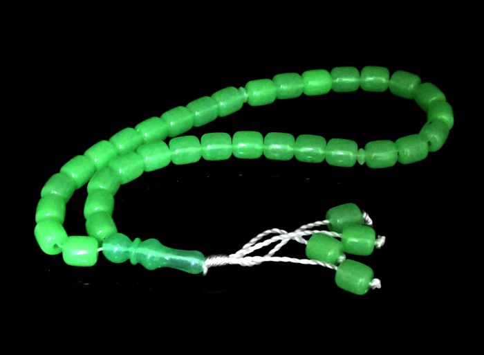 Rosary luminous barrel 11*12mm, 40cm