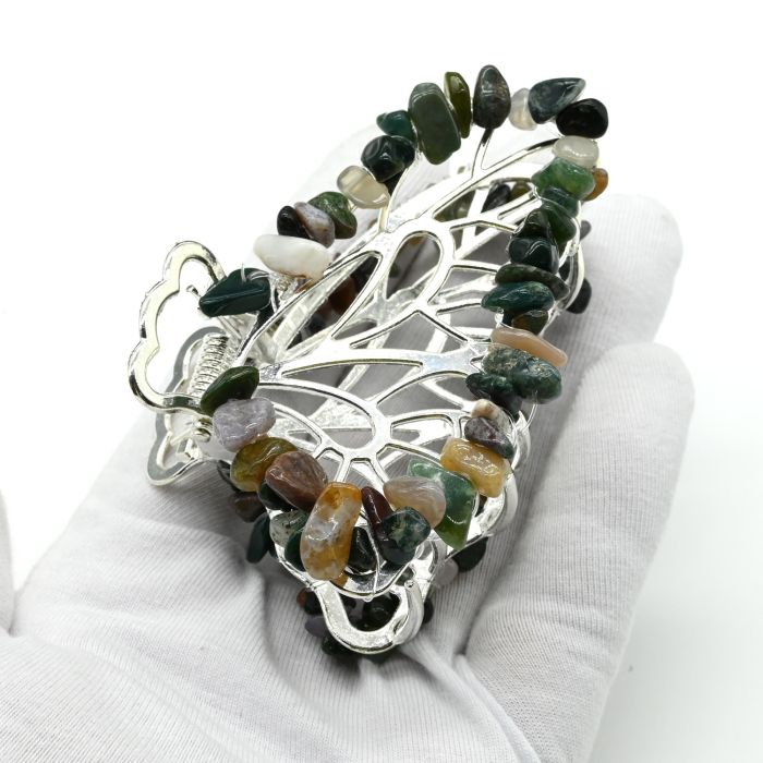 Butterfly crab hairpin with jasper 8*5*3,5 See