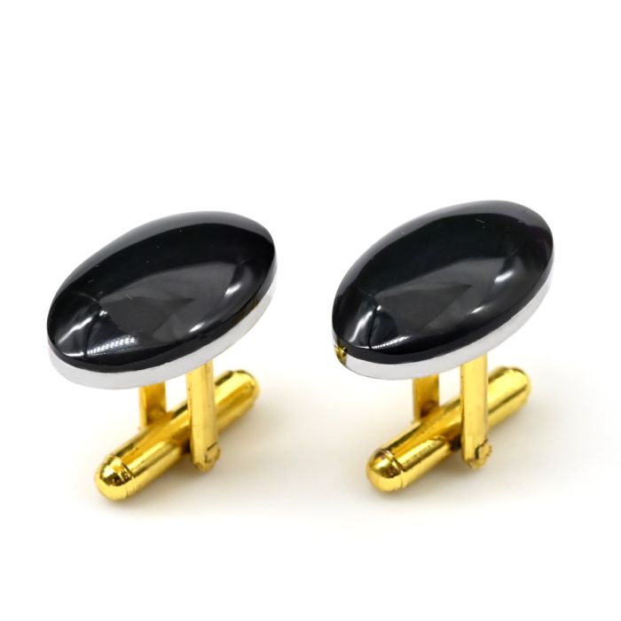 Rainbow Obsidian cufflinks, 21*13mm