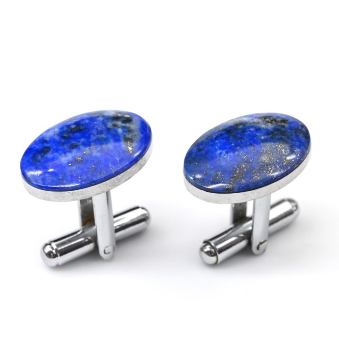 Lapis lazuli cufflinks, 19*13mm