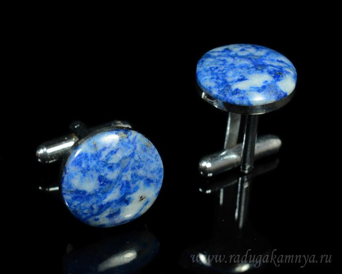 Lapis lazuli cufflinks, 17*17mm