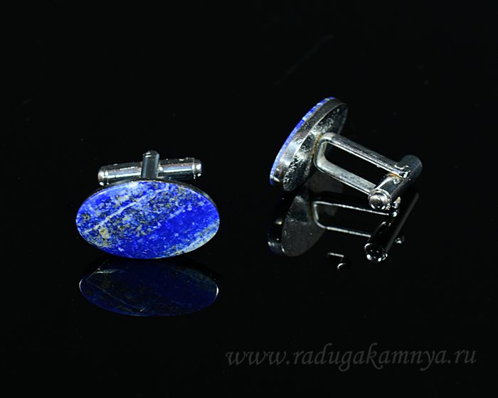 Lapis lazuli cufflinks, 21*13mm