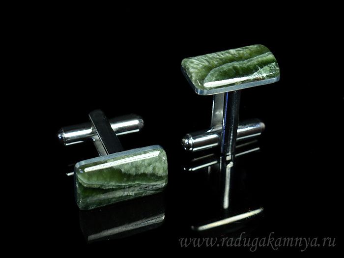 Serafinite cufflinks, 17*10mm.