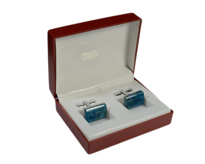 Cufflinks made of apatite 18*12mm