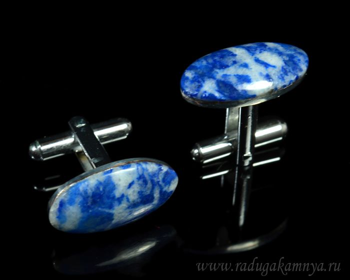 Lapis lazuli cufflinks, 20*11mm