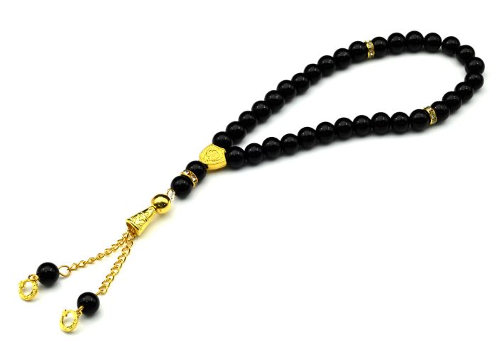 Muslim rosary beads 8mm color.black, 24cm