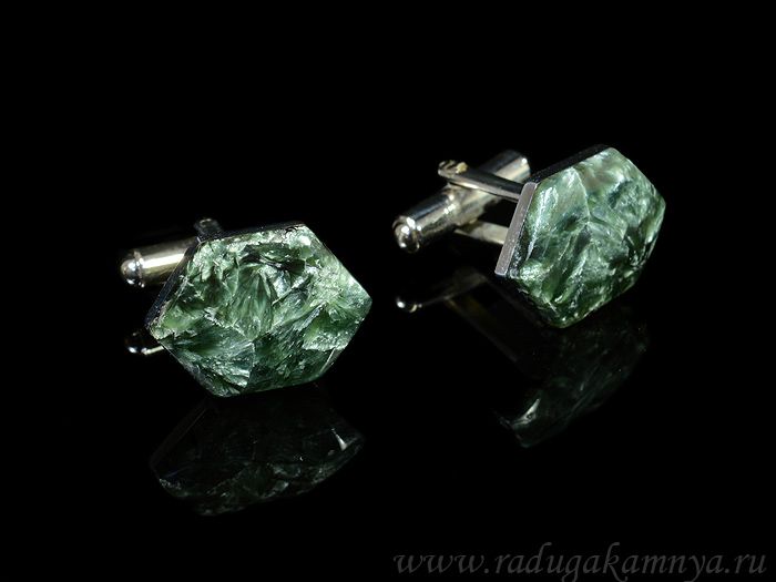 Serafinite cufflinks, 20*15mm.