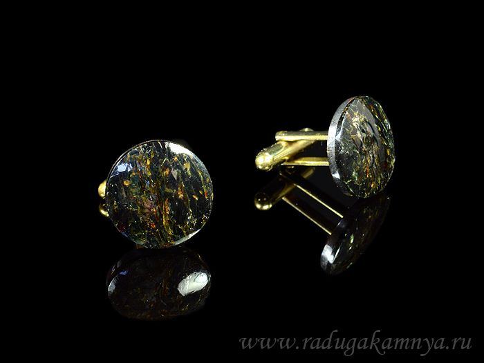 Muscovite cufflinks, 18*18mm.