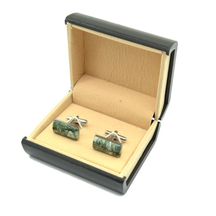 Serafinite cufflinks, 20*10mm.