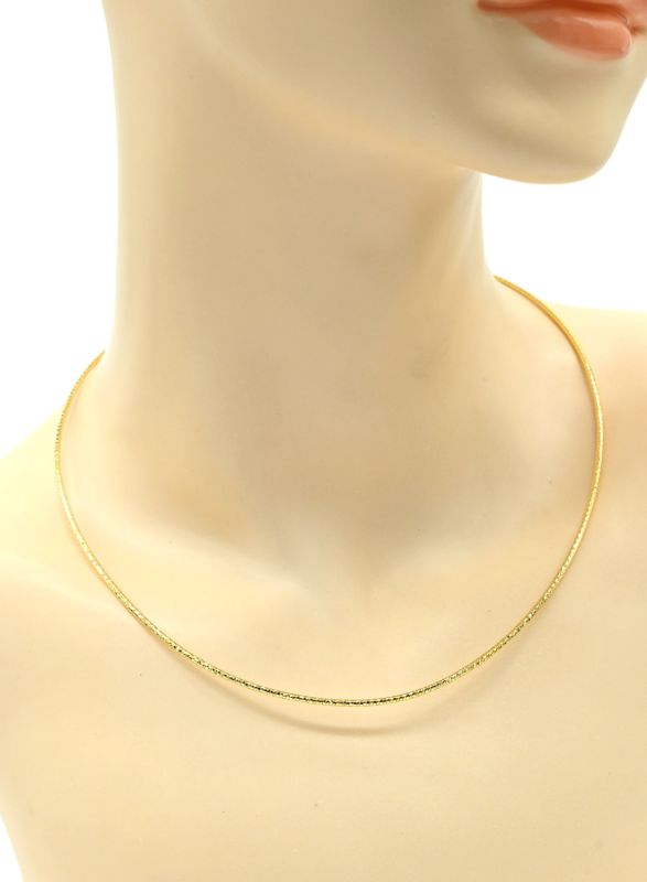 Choker for pendants metal color golden, 46cm