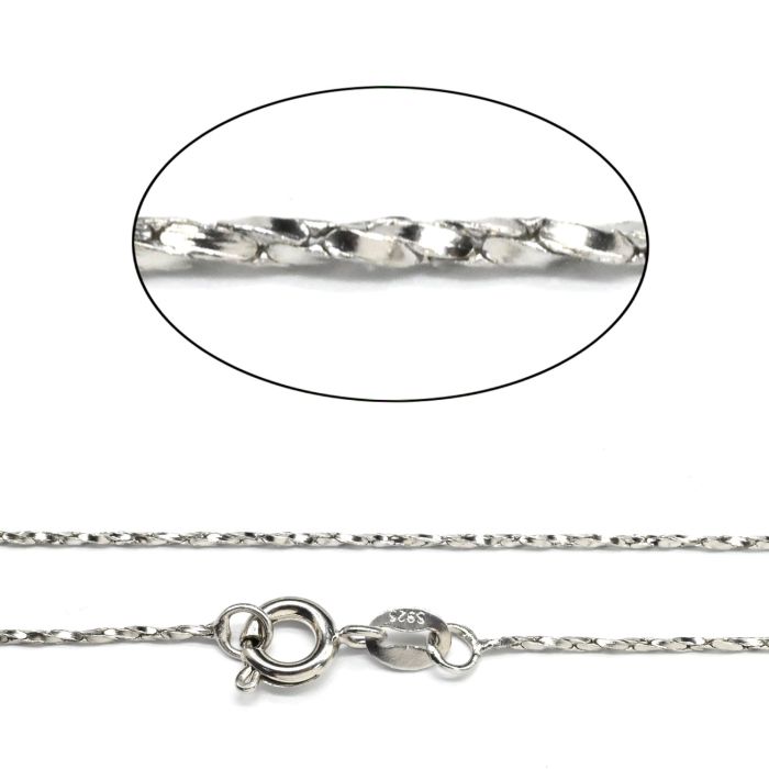 Pendant chain metal color silver, 43cm