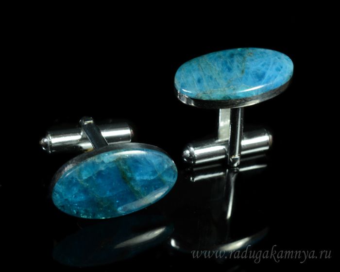 Cufflinks made of apatite 21*13mm