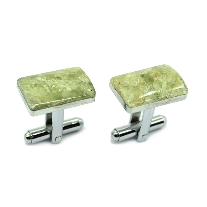 Cufflinks made of apatite, 18*12mm