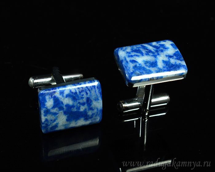 Lapis lazuli cufflinks, 17*17mm