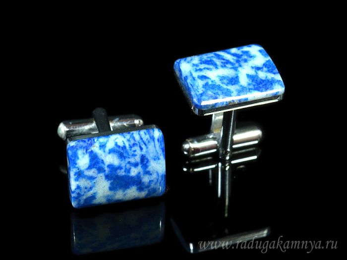 Lapis lazuli cufflinks, 18*12mm