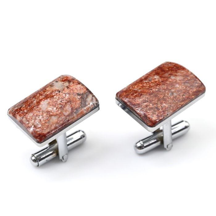 Cufflinks made of aventurine, 20*14mm