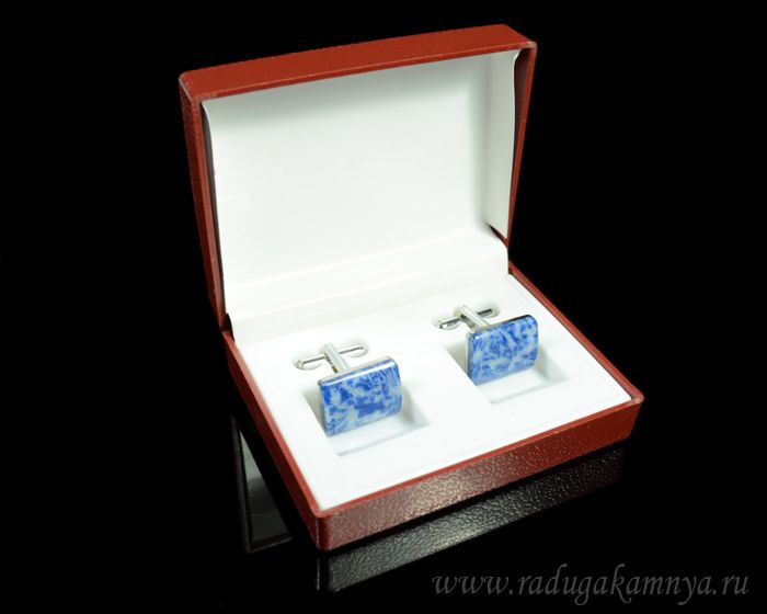 Lapis lazuli cufflinks, 17*17mm