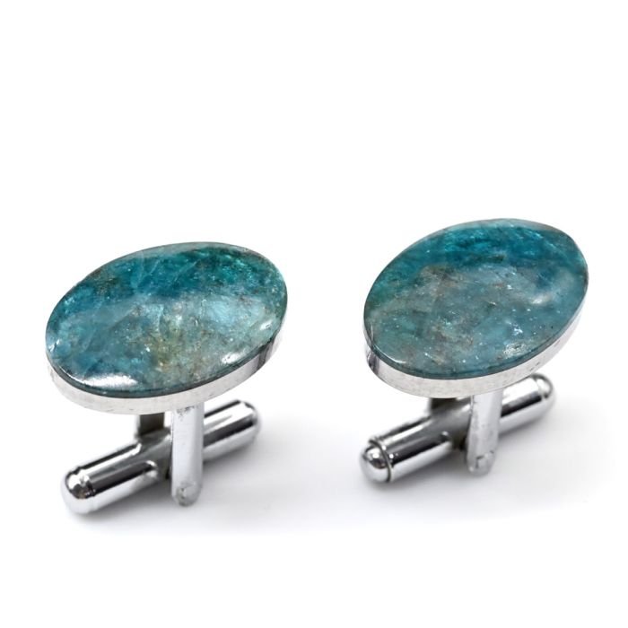 Cufflinks made of apatite 19*13mm