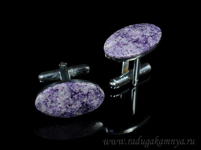 Fluorite cufflinks, 21*13mm