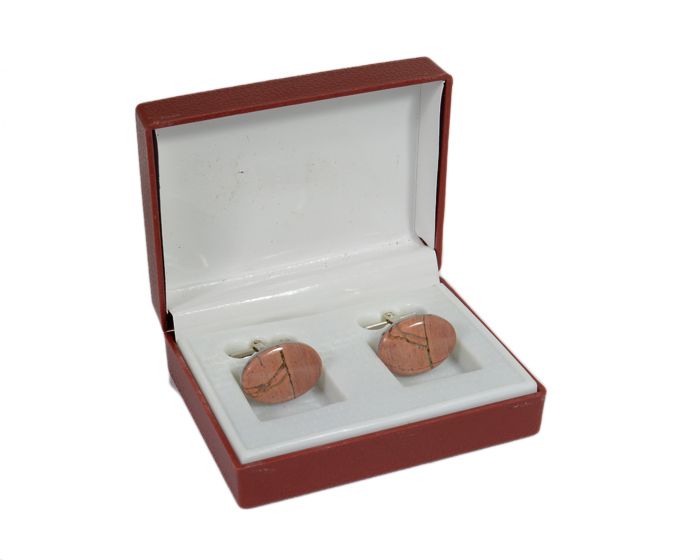 Jasper cufflinks, 20*12mm.