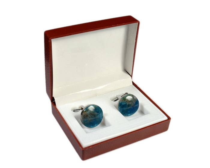 Cufflinks made of apatite 18*18mm