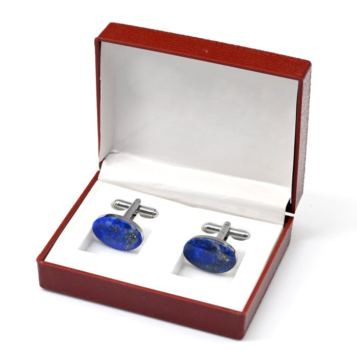 Lapis lazuli cufflinks, 19*13mm